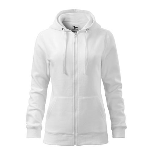 Damen Zip-Hoodie TRENDY ZIPPER mit Kapuze 1 DAMEN ZIP-HOODIE TRENDY ZIPPER mit Druck