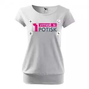 Damen T-Shirt mit Saum - Druck