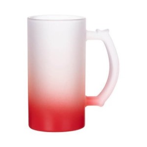 Mattes Glas-Bierkrug mit Farbverlauf (470 ml)