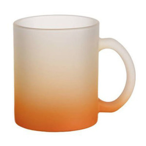 Mattes Glasbecher mit Farbverlauf (330 ml)