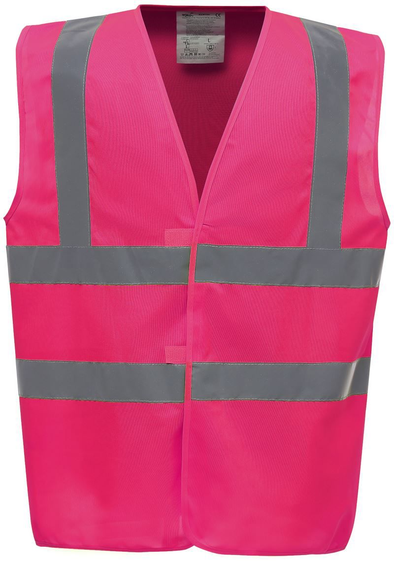 Hi-Vis Sicherheitsweste Yoko 1 HV Weste mit individuellem Druck - günstiger Druck auf HV Westen