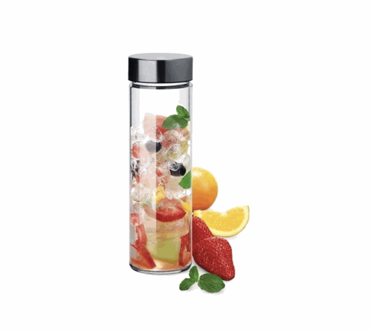 Glasflasche mit individuellem Druck - Flaschendruck - Flaschengravur
