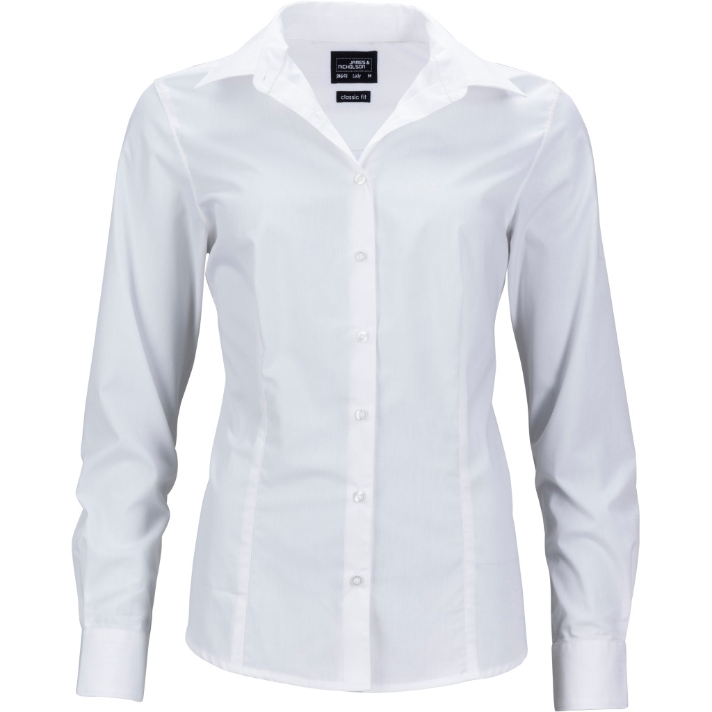 Popeline Business-Bluse mit langen Ärmeln Daiber | JN 641 1 Popeline Business-Bluse mit langen Ärmeln Daiber | JN 641