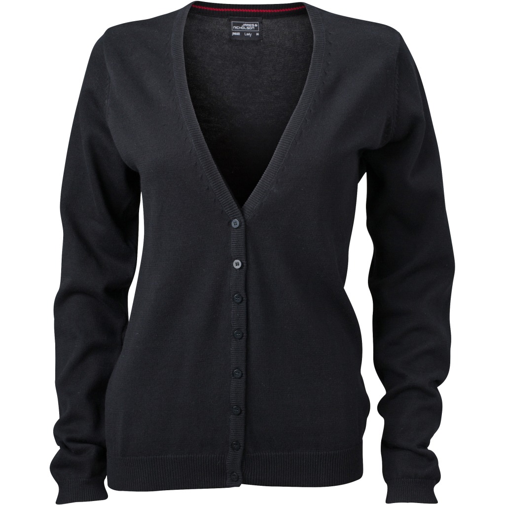 Damen Strick-Cardigan mit V-Ausschnitt Daiber | JN 660 1 Damen Strick-Cardigan mit V-Ausschnitt Daiber | JN 660