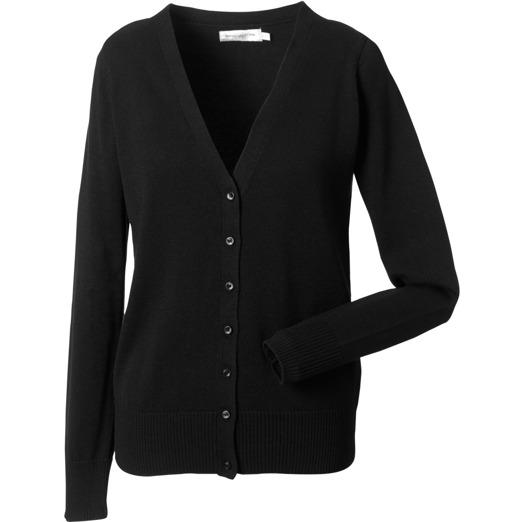 Damen Strickcardigan mit V-Ausschnitt Russell | 715F 1 Damen Strickcardigan mit V-Ausschnitt Russell | 715F