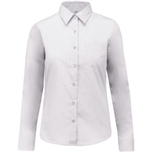 Popeline-Bluse "Jessica" mit langen Ärmeln Kariban | K 549