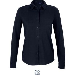 Piqué-Bluse mit langen Ärmeln NEOBLU | Basile Women