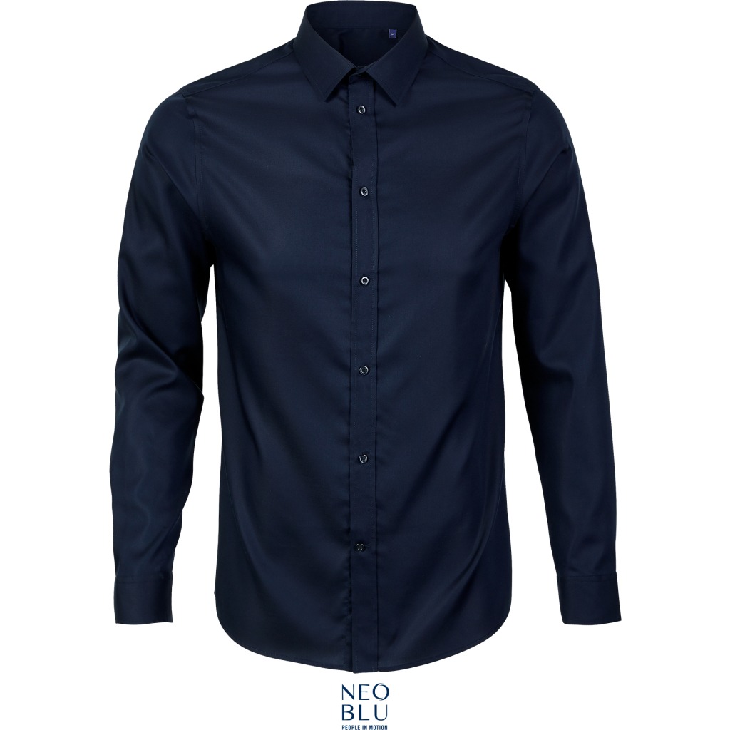 Mikro-Köperhemd mit langen Ärmeln NEOBLU | Blaise Men 1 Mikro-Köperhemd mit langen Ärmeln NEOBLU | Blaise Men