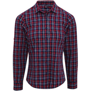 Popeline-Bluse mit langen Ärmeln "Sidehill" Premier | PR 356