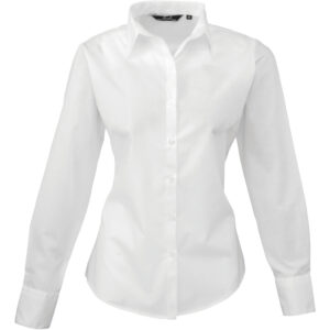 Popeline-Bluse mit langen Ärmeln Premier | PR 300
