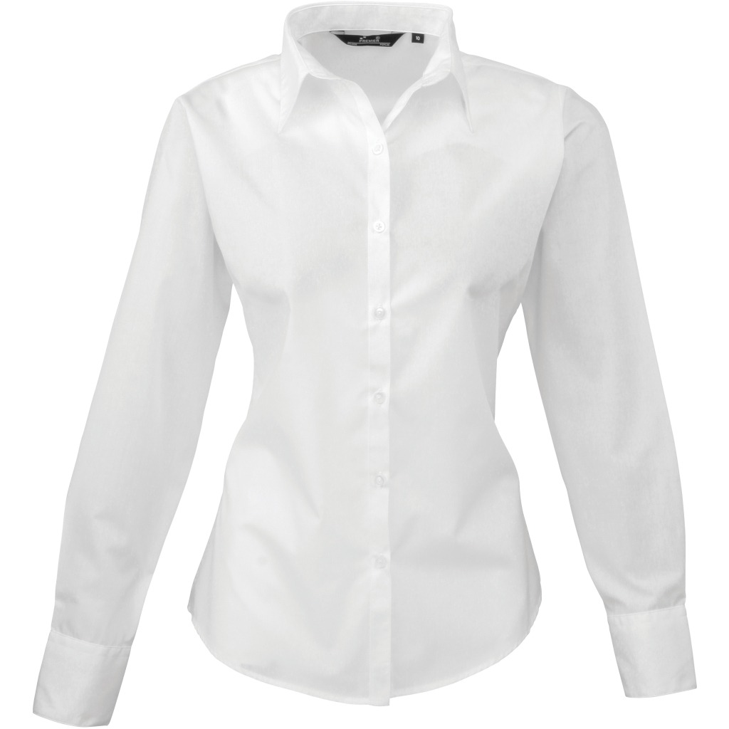 Popeline-Bluse mit langen Ärmeln Premier | PR 300 1 Popeline-Bluse mit langen Ärmeln Premier | PR 300