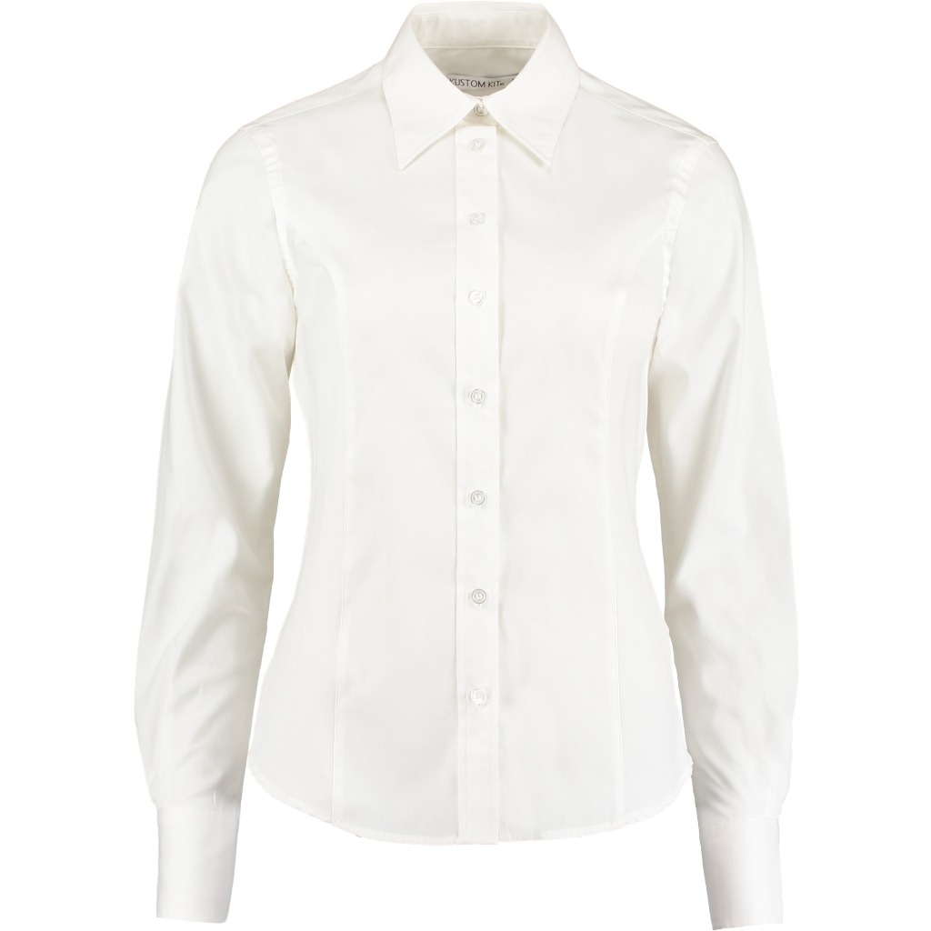 Oxford-Bluse mit langen Ärmeln Kustom Kit | KK 702 (6-24) 1 Oxford-Bluse mit langen Ärmeln Kustom Kit | KK 702 (6-24)