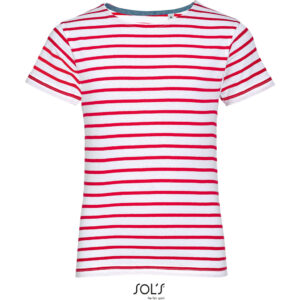 Kinder gestreiftes T-Shirt SOL'S | Miles Kids