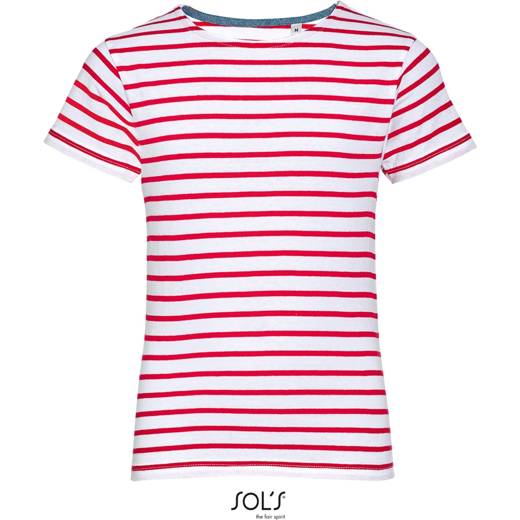 Kinder gestreiftes T-Shirt SOL'S | Miles Kids 1 Kinder gestreiftes T-Shirt SOL'S | Miles Kids