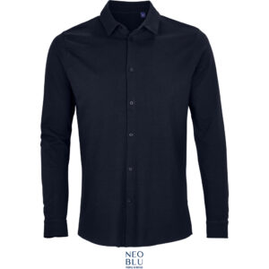 Piqué-Hemd mit langen Ärmeln NEOBLU | Basile Men