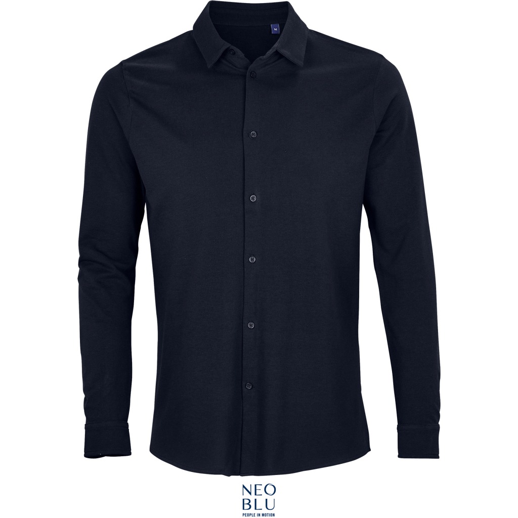 Piqué-Hemd mit langen Ärmeln NEOBLU | Basile Men 1 Piqué-Hemd mit langen Ärmeln NEOBLU | Basile Men