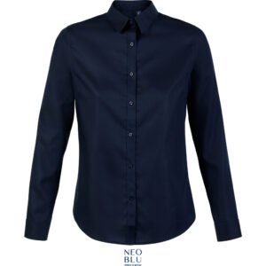 Mikro-Köperbluse mit langen Ärmeln NEOBLU | Blaise Women
