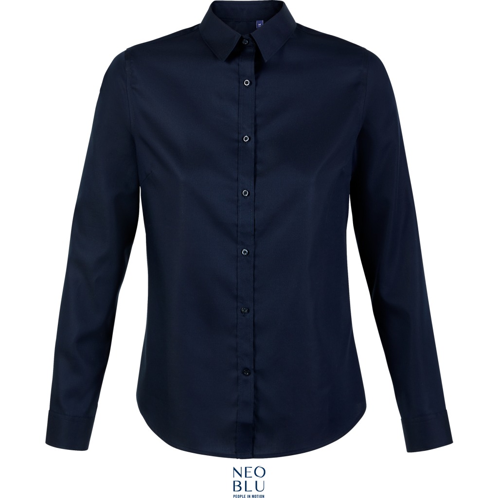 Mikro-Köperbluse mit langen Ärmeln NEOBLU | Blaise Women 1 Mikro-Köperbluse mit langen Ärmeln NEOBLU | Blaise Women