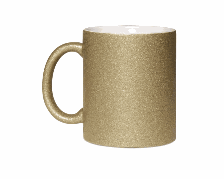 Glitzernder Becher 330 ml mit individueller Gravur