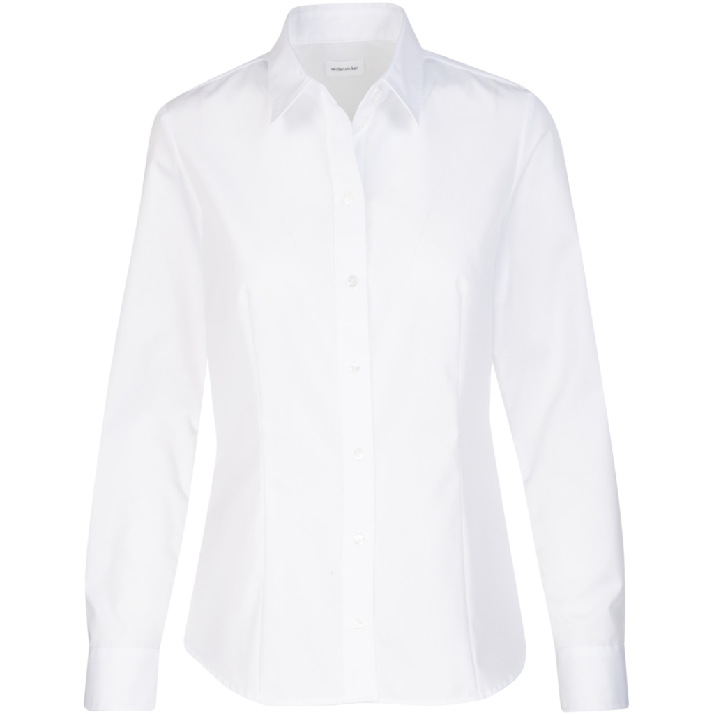 Popeline-Bluse mit langen Ärmeln Seidensticker | Blouse Regular LSL 1 Popeline-Bluse mit langen Ärmeln Seidensticker | Blouse Regular LSL