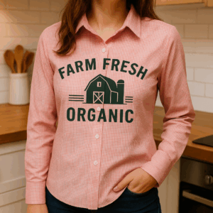 Popeline-Karobluse mit langen Ärmeln Premier | PR 320 2 Popeline-Karobluse mit langen Ärmeln Premier | PR 320