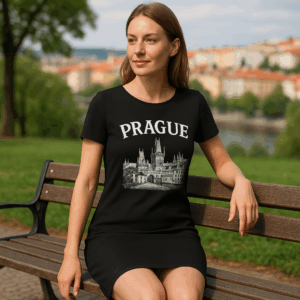 Kleid mit kurzen Ärmeln Kariban | K 500 3 Kleid mit kurzen Ärmeln Kariban | K 500