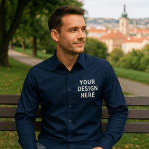 Mikro-Köperhemd mit langen Ärmeln NEOBLU | Blaise Men 3 Mikro-Köperhemd mit langen Ärmeln NEOBLU | Blaise Men