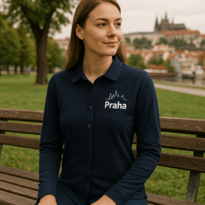 Piqué-Bluse mit langen Ärmeln NEOBLU | Basile Women 3 Piqué-Bluse mit langen Ärmeln NEOBLU | Basile Women
