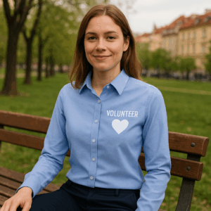 Oxford gestreifte Bluse mit langen Ärmeln Premier | PR 338 3 Oxford gestreifte Bluse mit langen Ärmeln Premier | PR 338