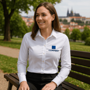 Elastische Popeline-Bluse mit langen Ärmeln Premier | PR 344 3 Elastische Popeline-Bluse mit langen Ärmeln Premier | PR 344