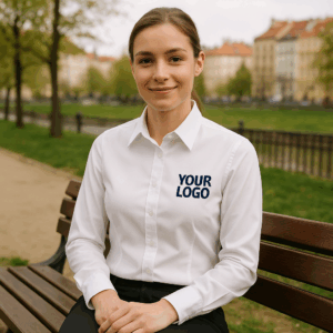 Oxford-Bluse mit langen Ärmeln Kustom Kit | KK 702 (26-28) 3 Oxford-Bluse mit langen Ärmeln Kustom Kit | KK 702 (26-28)