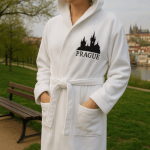 Bademantel mit Kapuze The One | Velour-Bademantel 3 Bademantel mit Kapuze The One | Velour-Bademantel