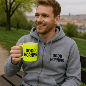 Fluoreszierende Tasse Gelb Matt 3 Fluoreszierende Tasse Gelb Matt