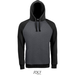 Unisex 2-farbiger Raglan-Kapuzenpullover SOL'S | Seattle