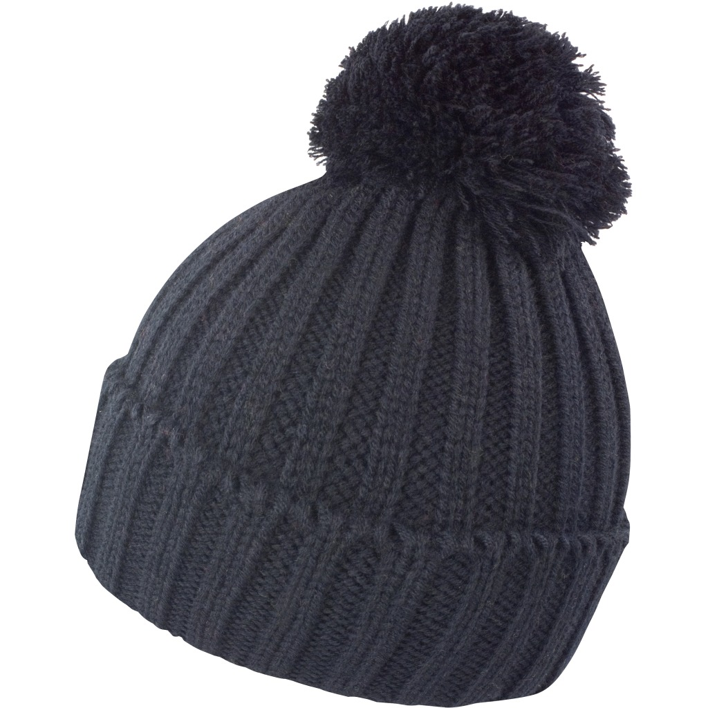 Gestrickte Haube mit Bommel Result Winter Essentials | R 369X 1 Gestrickte Haube mit Bommel Result Winter Essentials | R 369X