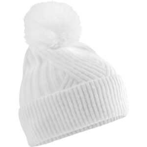 Gestrickte Haube mit Bommel "Snow Luxe" Beechfield | B 529