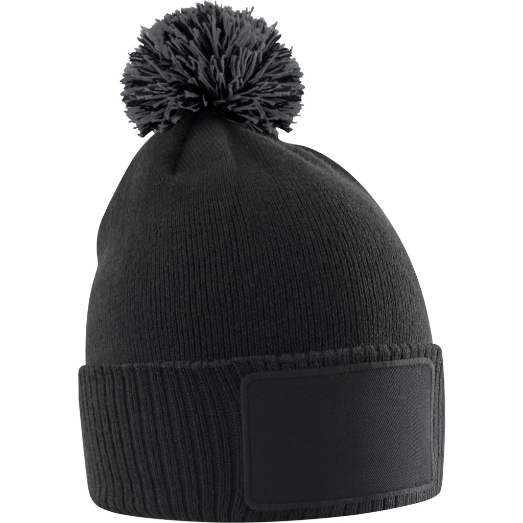 Kinderstrickmütze mit Bommel "Snowstar" Beechfield | B 443B 1 Kinderstrickmütze mit Bommel "Snowstar" Beechfield | B 443B
